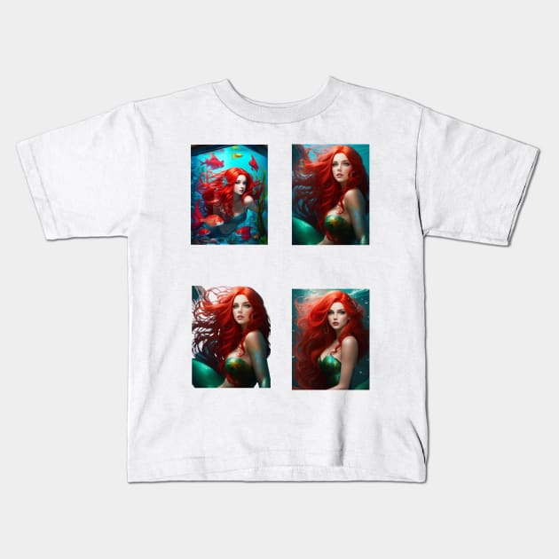 Little Sirenas Kids T-Shirt by MGRCLimon